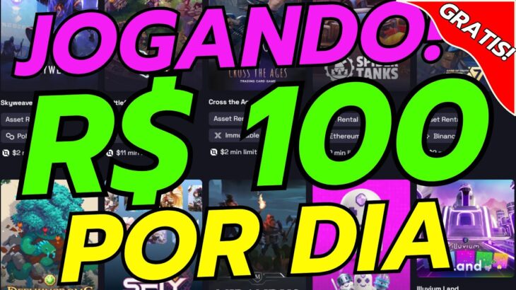 💡 COMO GANHAR 💰R$100💰 POR DIA 🎮 JOGANDO DE GRAÇA – JOGOS NFT