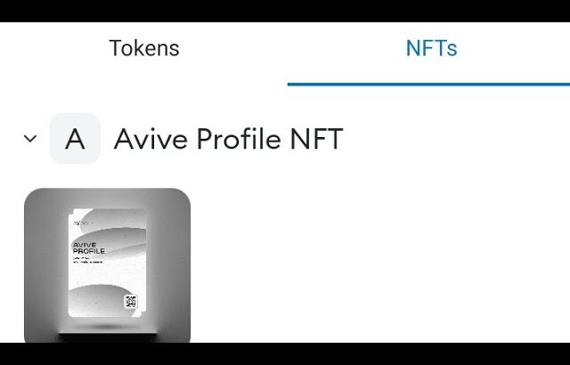 how to import Avive NFT in metamask step by step