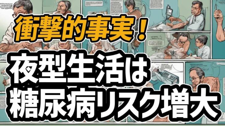 “夜型”あなたは要注意！夜更かしと糖尿病リスクの深い関連性、クロノタイプの遺伝的決定因とは？”夜型”が招く疾患リスクを探る　#糖尿病 #夜型 #血糖値