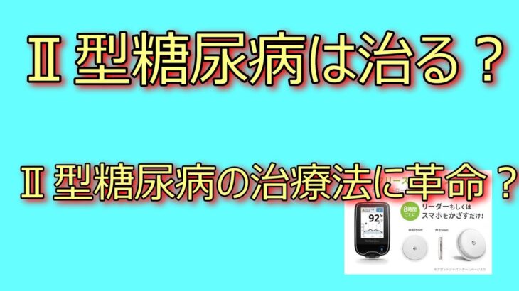 Ⅱ型糖尿病は治る