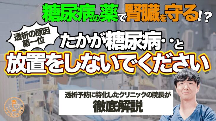 糖尿病が腎臓に与える影響と腎臓を守る糖尿病の薬について透析予防に特化したクリニックの院長が徹底解説！