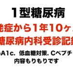 【１型糖尿病】発症から１年10ヶ月糖尿病内科受診記録〜HbA1c,低血糖対策、Cペプチド値〜