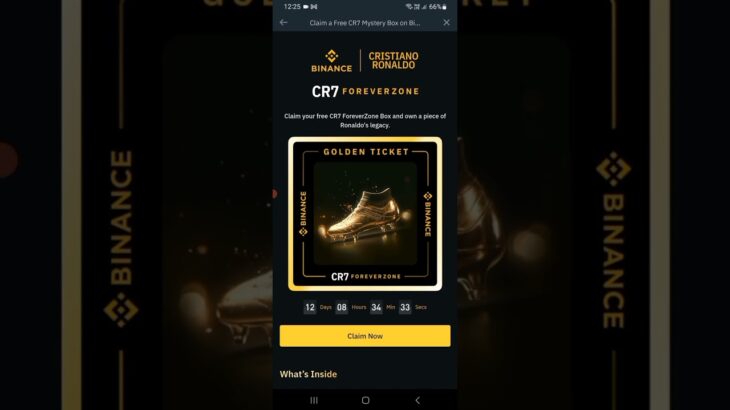 Cristiano Ronaldo NFT gratis by Binance