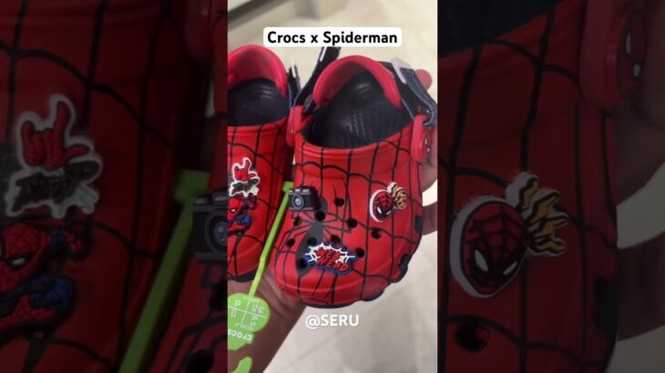 Crocs x Spiderman on hand #crocs #spiderman #spidey #salehebembury #amazingspiderman #sneakers #nft