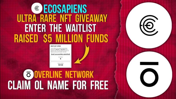 ECOSAPIEN NFT  GIVEAWAY | OVERLINE WAITLIST #overline #ecosystem #coredao_org