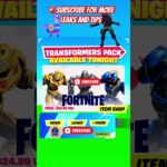 Fortnite X Transformer release Date #fortnite #viral #hindi #bts #workout #nft