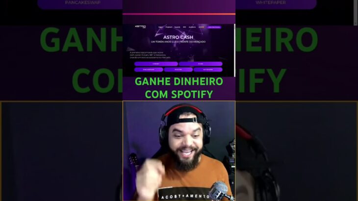 GANHE DINHEIRO COM SPOTIFY #ganhardinheiro #nft #jogosnft #cripto #token #playtoearn