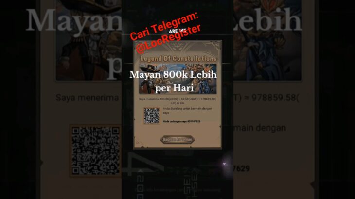 Mayan 800k lebih Per Hari Dari Game NFT,Join Cari Telegram, #investasi #usdt #binance #NFT #games