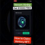 $VENOM is CONFIRMED airdrop, Claim The Ventory NFT