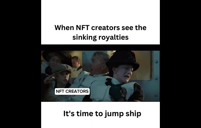 When NFT creators see the sinking royalties