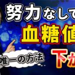 【血糖値改善】食事制限やきつい運動が嫌い、続かない人でも大丈夫です！【専門医オススメ】