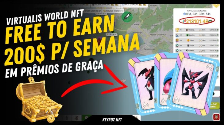 200$ POR SEMANA – VIRTUALIS WORLD – NFT PLAY TO EARN FREE