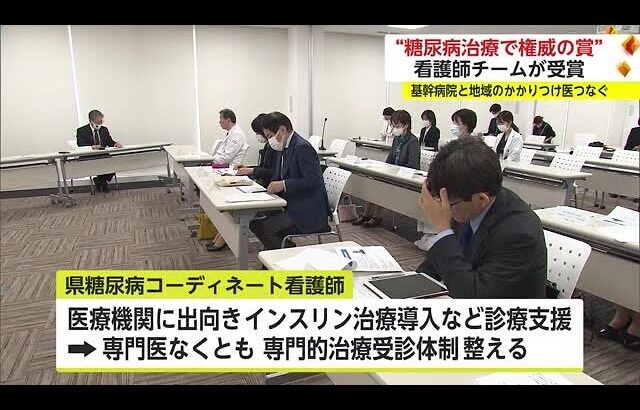 佐賀の看護師チームが糖尿病治療の分野では随一の「鈴木万平糖尿病国内賞」受賞【佐賀県】 (23/11/29 18:15)