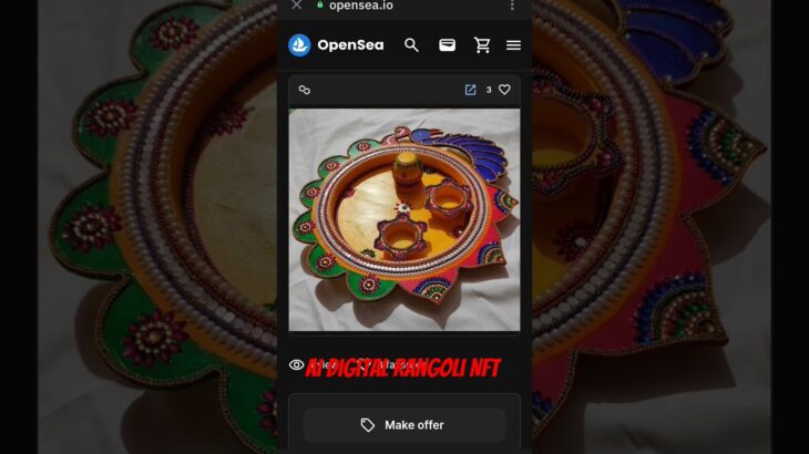 AI DIGITAL RANGOLI NFT, #nft #decentralized #shortsvideo
