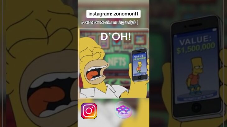 Benne voltak az NFT-k a SIMPSON CSALÁD új részében! Több infó az instragram-on!🔥