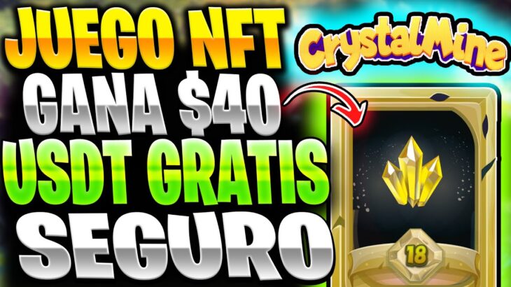 🔥CRYSTAL MINE NFT🤑GANA HASTA $40 USDT GRATIS🤑NUEVO JUEGO NFT GRATIS 2023 ANDROID – Pc🔥