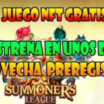 SE ESTRENA DENTRO DE POCO |  SUMMONERS LEAGUE JUEGO NFT GRATIS