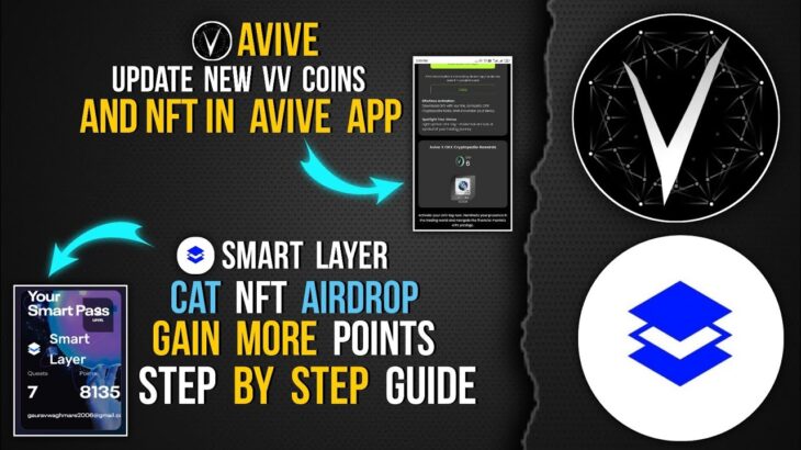 SMART LAYER CAT NFT | GAIN MORE POINTS #avive #avivemining #nfts