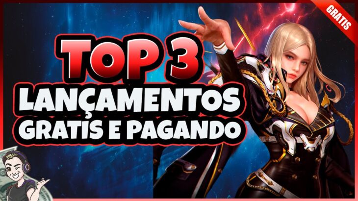 TOP 3  LANÇAMENTOS de JOGOS NFT GRÁTIS E PAGANDO – FREE TO PLAY E PLAY TO EARN