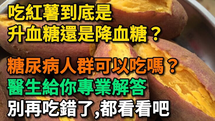 吃紅薯到底是升血糖還是降血糖？ 糖尿病族群可以吃嗎？醫生給你專業解答，別再吃錯了。【幸福Talks】#中老年心語 #中老年健康 #養老 #養生 #幸福人生 #為人處世 #讀書#佛 #深夜讀書