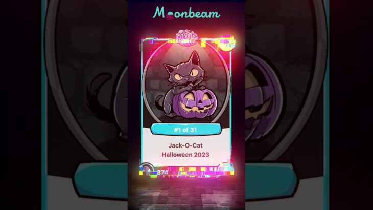 Uncommon Jack-O-Cat NFT Card REVEAL