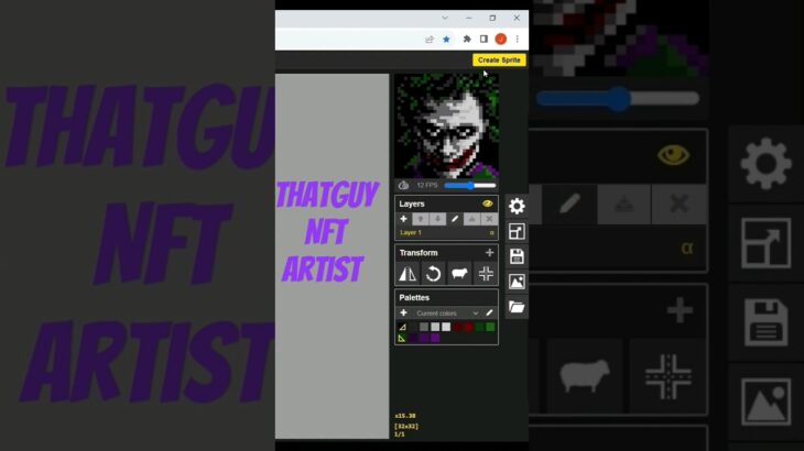 Why So Serious? #pixelart #nftart #nft #pixelartist #joker