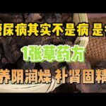 糖尿病其实不是病，是症，1张草药方，养阴润燥、补肾固精