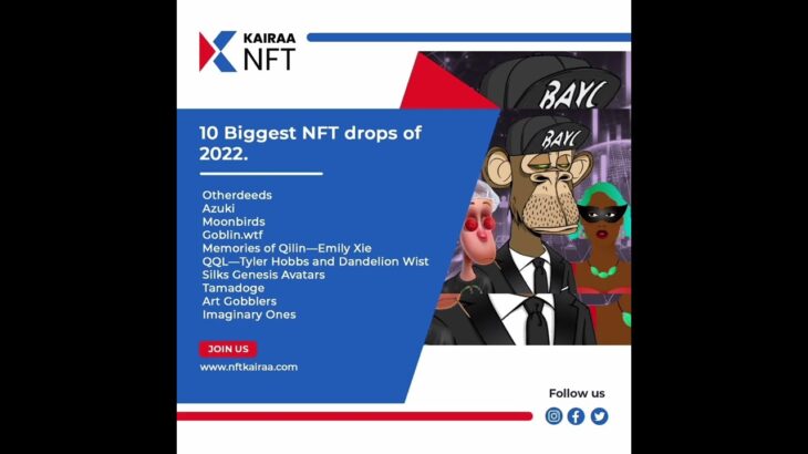 10 biggest NFT drops #nft #kairaawarriors #kairaa