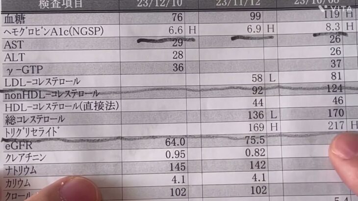 【おばあちゃんねる】12月10日糖尿病検査の結果説明