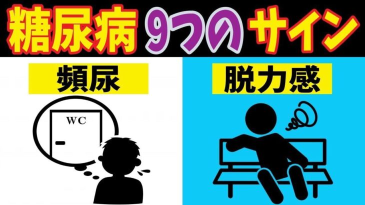 糖尿病のはじまり9つの危険なサインがこちら。初期症状を見逃してはいけない！【ノレッジPlus】