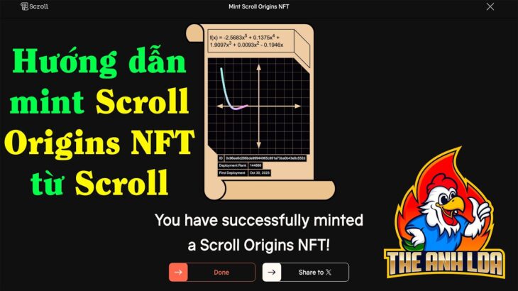 Hướng dẫn mint Scroll Origins NFT từ Scroll | The Anh LDA