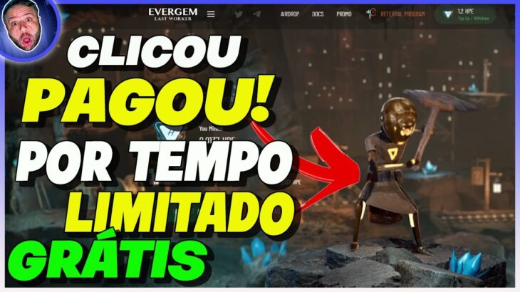 JOGO NFT TOTALMENTE GRÁTIS E PAGANDO – EVERGEM