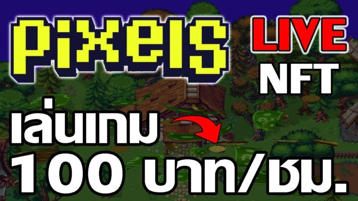 [ LIVE ] Pixels Online (P2E NFT) : ปลูกผักทำฟาร์ม ชม.100 บาท EP.13