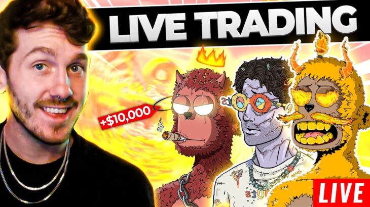 🔴 LIVE-TRADING CHALLENGE! SOL NFTs! NFTs TO BUY! NEXT DEFI AIRDROP! | Jerzy NFT MEME COINS! $BONK