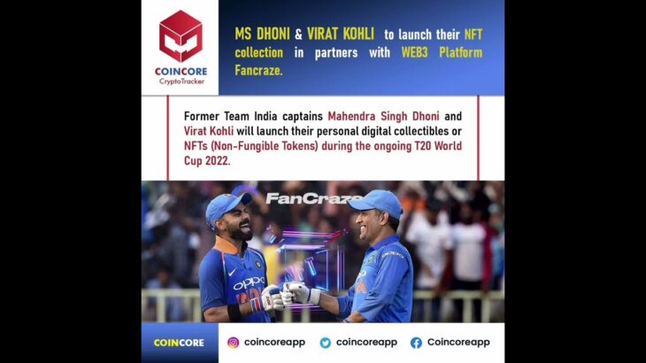 MS DHONI & VIRAT KOHLI launch NFT on web 3 #coincore #kairaawarriors #blockchaintechnology