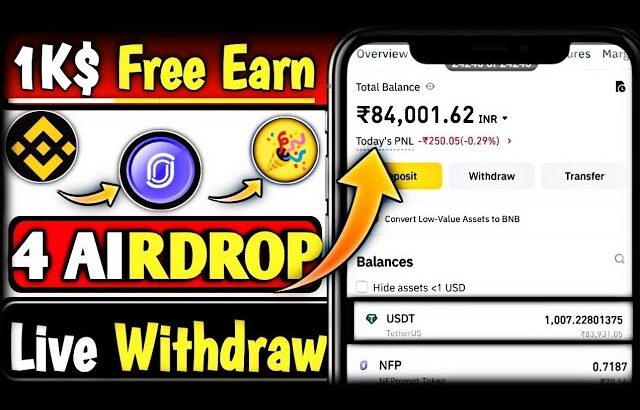 New crypto loot today | Crypto loot today | New airdrops | Nft airdrop | instant payment crypto loot