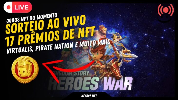 Sorteio de Cupons e NFTs Heroes War e Meteor Mine – JOGOS NFT PLAY TO EARN GRATIS