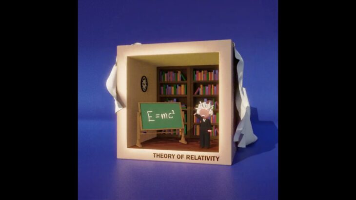 THEORY OF RELATIVITY🧑‍🔬📚 | Collection – Nameless Moments #art #3d #nft