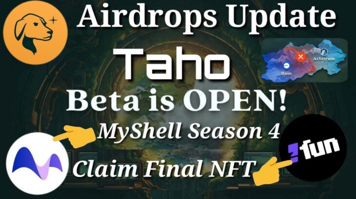 Taho Wallet Airdrop || MyShell Coin claim Update || Mint Fun NFT MInt