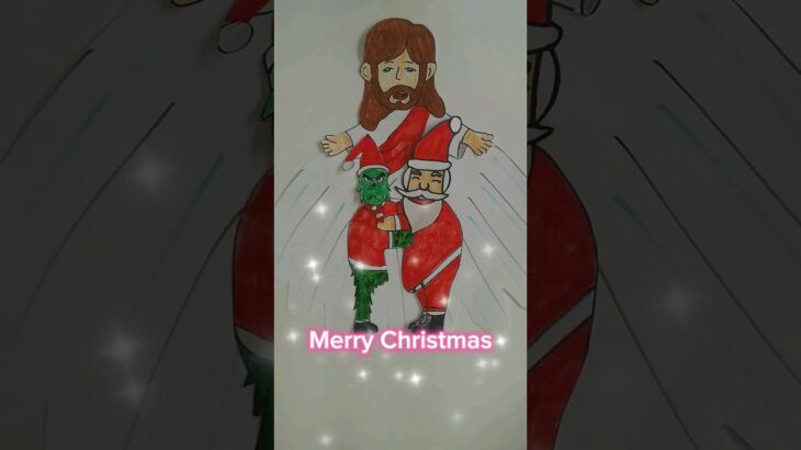 #jesus #shorts #merrychristmas #santaclaus #nft #drawing #jesus #papainoel #natal #عيد الميلاد #paz