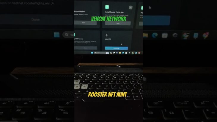venom network rooster nft mint #bullrun #crypto #shortsvideo