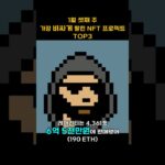 1월 셋째 주 가장 비싸게 팔린 NFT 프로젝트 TOP3 #Shorts, #쇼츠 #cryptopunks #azuki #youtherealmvp