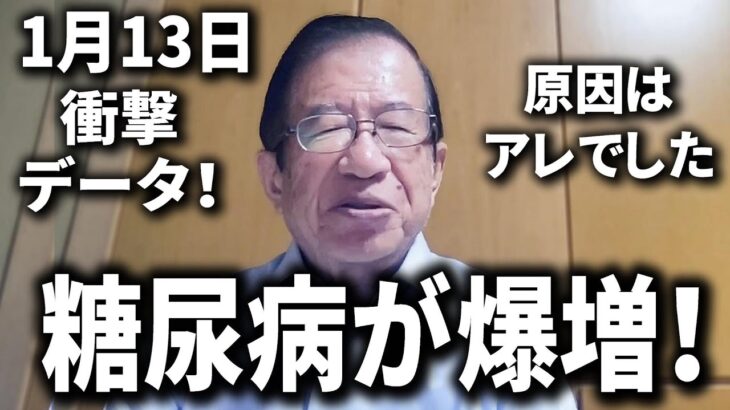 【武田邦彦 1月13日】衝撃データ！糖尿病患者が30倍に爆増！原因はアレでした･･･ 本日は糖尿病にならないためのとても重要な話をします････【2024年 最新トーク】