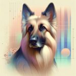 A German Shepherd dog portrait in a soft NFT style #chatgptprompts #chatgpt4 #prompt #stylelook