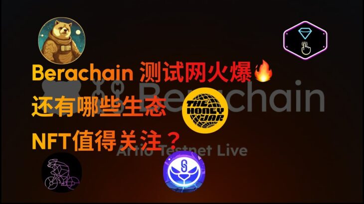 Berachain 测试网火爆，还有哪些生态NFT值得关注？#berachain #airdrop TheHoneyJar Beradoge $BDOGE 🐻熊链