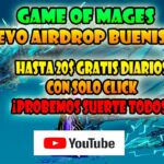 GANA HASTA 20$ GRATIS CON NUEVO AIRDROP | GAME OF MAGES NFT JUEGO 2024