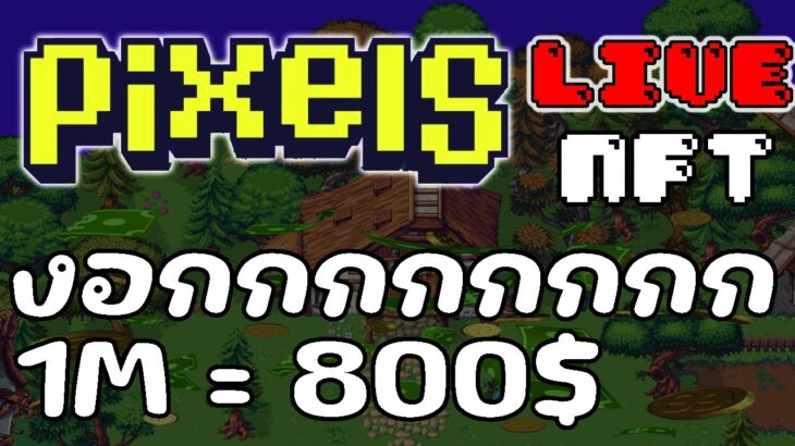 [ LIVE ] Pixels (Game NFT ) : ราคาเหรียญนิ่งๆ  EP.51