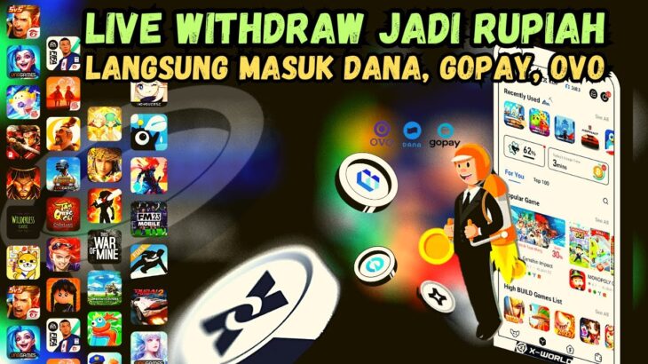 LIVE WITHDRAW X-WORLD NFT GAME !! LANGSUNG MASUK GOPAY, DANA, OVO INSTAN