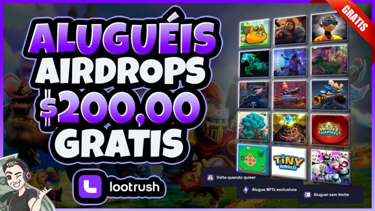 LootRush: Como Ganhar Dinheiro com Jogos NFT Totalmente Grátis – Games Free to Play e Play to Earn