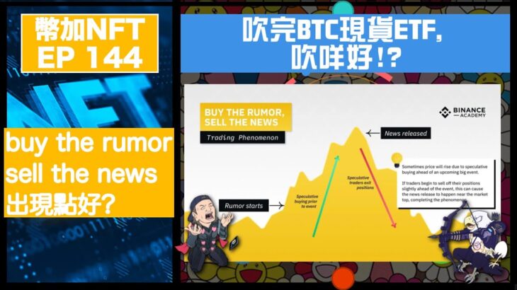 幣加NFT EP 144－吹完BTC現貨ETF, 吹咩好!?｜buy the rumor, sell the news出現點好?